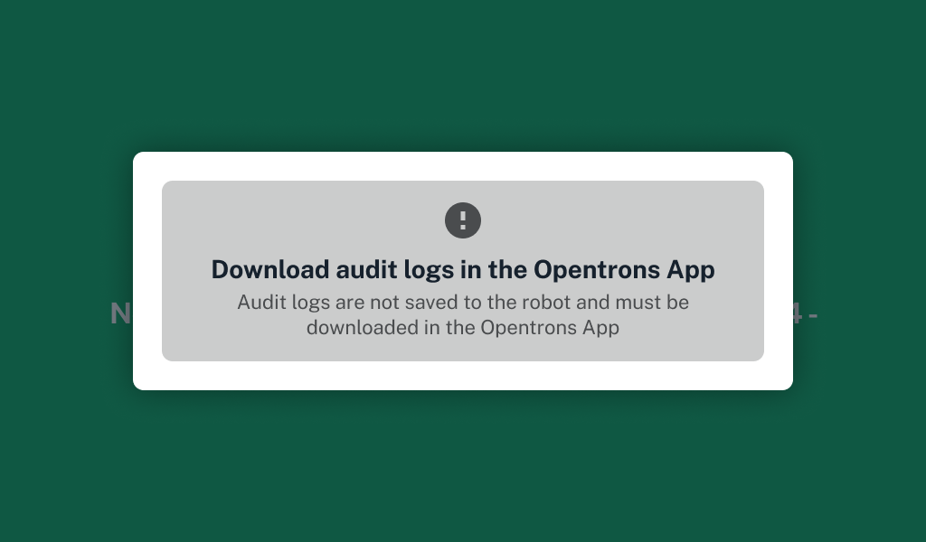 Download audit logs.