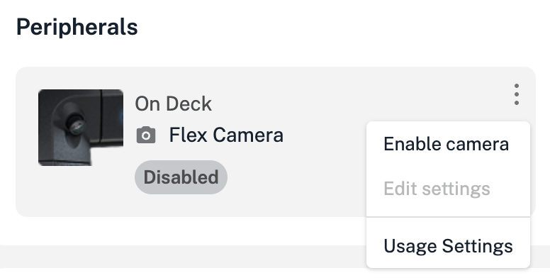 Camera off