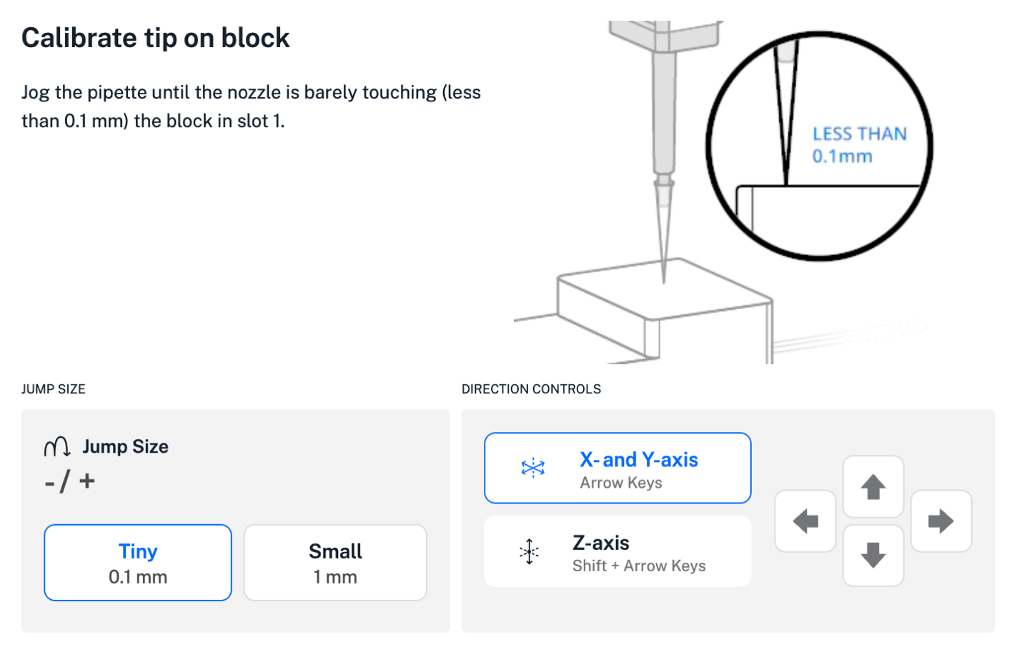 Robot calibration for pipette tip length