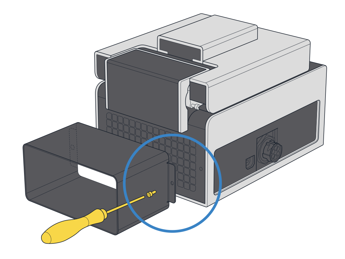 Attaching the exhaust duct
